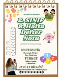 8. HAFTA MATEMATİK DEFTER NOTU
