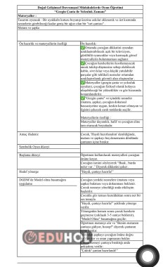 DGDM Temelli Oyun Öğretimi: Gezgin Çanta ile Yolculuk Zamanı