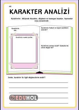 KİTAP KARAKTER ANALİZİ