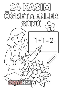 24 KASIM ÖĞRETMENLER GÜNÜ BOYAMA SAYFASI