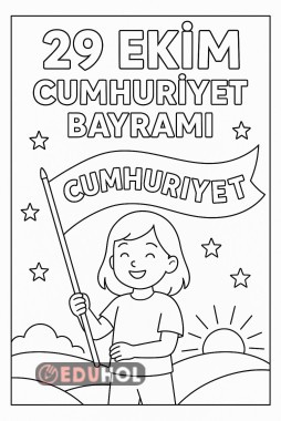 29 EKİM CUMHURİYET BAYRAMI BOYAMA SAYFASI-2