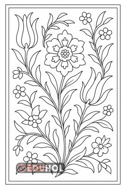 Çini Boyama Örneği