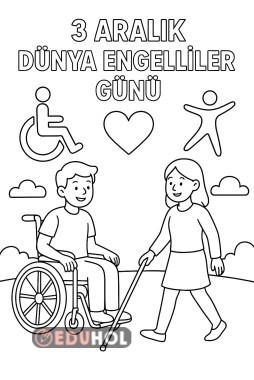 DÜNYA ENGELLİLER GÜNÜ BOYAMA SAYFASI
