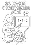 24 KASIM ÖĞRETMENLER GÜNÜ BOYAMA SAYFASI