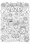 HOŞGELDİN 2026 BOYAMA SAYFASI