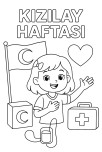 KIZILAY HAFTASI BOYAMA GÖRSELİ