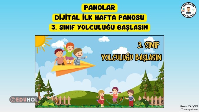 3. SINIF YOLCULUĞU BAŞLASIN DİJİTAL PANO