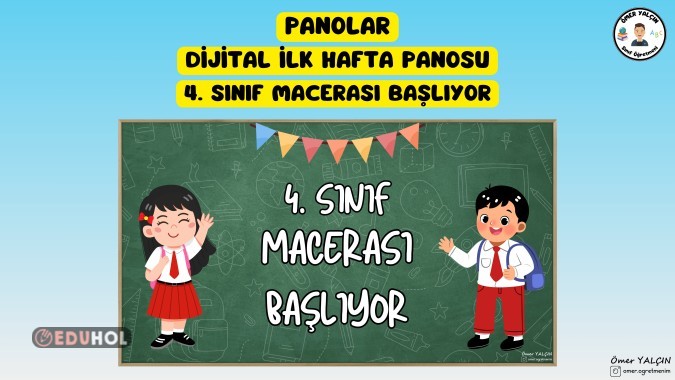 4. SINIF MACERASI BAŞLIYOR DİJİTAL PANO