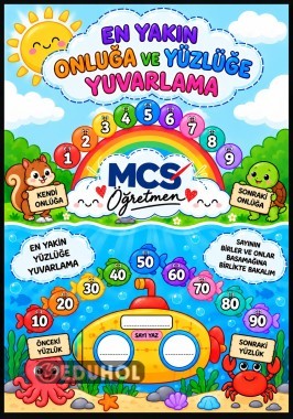 3.sınıf Matematik :En yakın onluk ve yüzlük uygulaması