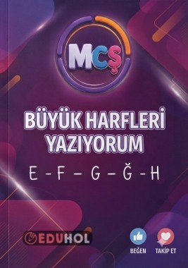 E-F-G-Ğ-H harflerini yazıyorum