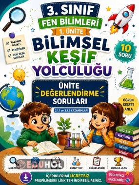 Fen Bilimleri 1.ünite Değerlendirme Soruları