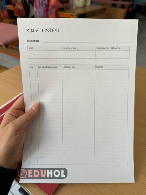 Sınıf Listesi