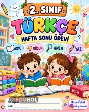 2. SINIF 3. HAFTA SONU TÜRKÇE ÖDEVİ