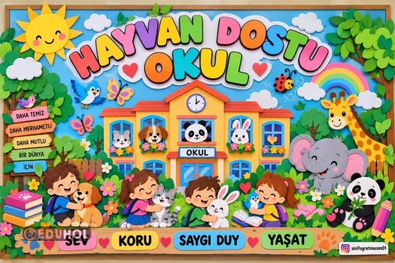 Dünya hayvanlar günü pano çalışması