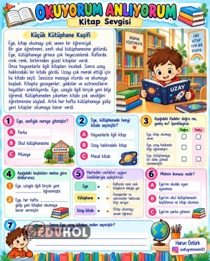 KİTAP SEVGİSİ (OKUYORUM ANLIYORUM)