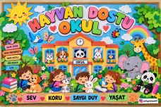 Dünya hayvanlar günü pano çalışması