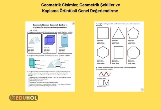 Geometrik Cisimler, Geometrik Şekiller ve Kaplama Örüntüsü Genel Değerlendirme