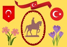 23 Nisan Çift Taraflı Cam Süsleri