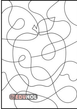 GÖRSEL SANATLAR BOYAMA SAYFASI ELMA