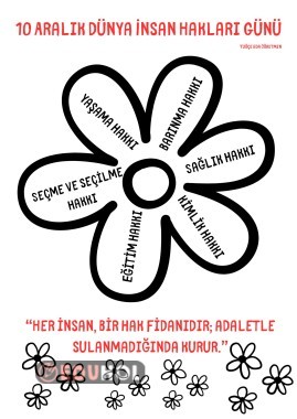 10 Aralık Dünya İnsan Hakları Günü Boyama Sayfası