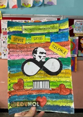 10 Kasım suluboya çalışması