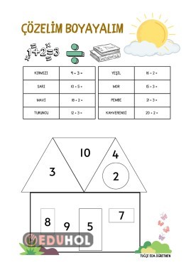 Çözelim Boyayalım Bölme işlemleri(basit)