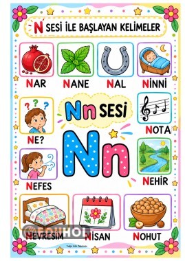 N-n Sesi Pano ve Defter Görseli