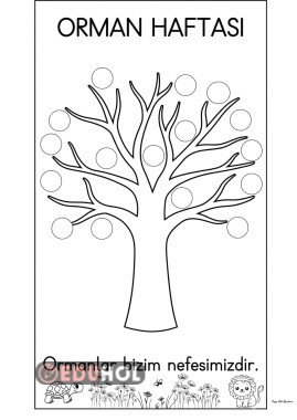 Orman Haftası kes yapıştır etkinliği