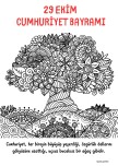 Cumhuriyet Bayramı Mandala Boyama Sayfası