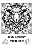 Kurban Bayramı Mandala Boyama Sayfası