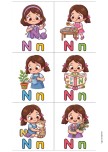 Niloya N sesi deftere yapıştırma