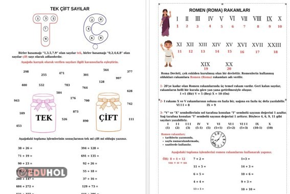 TEK-ÇİFT VE ROMEN RAKAMLARI ETKİNLİK