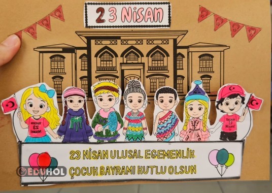 23 NİSAN KES-YAPIŞTIR ETKİNLİĞİ