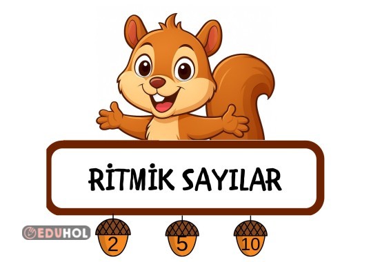 Büyük boy  sincap görsel ( ritmik sayma etkinligi 1)
