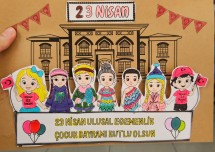 23 NİSAN KES-YAPIŞTIR ETKİNLİĞİ