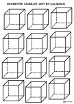 Geometrik cisimler defter çalışması