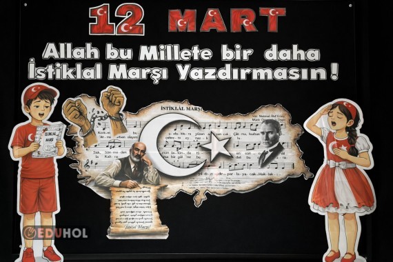 12 Mart Pano yazıları ve görselleri