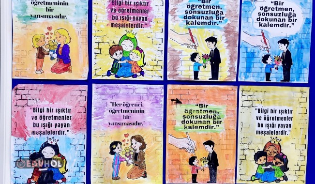 24 Kasım Öğretmenler Günü Duvar Yazıları