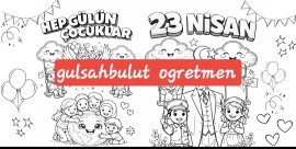 24 sayfalık büyük boy23 Nisan Boyama