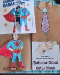 BABALAR GÜNÜ 3 BOYUTLU KART VE BOYAMA SAYFALARI
