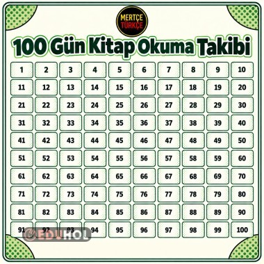 100 Günlük Kitap Okuma Takibi