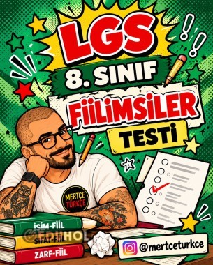 LGS Türkçe Fiilimsiler Testi | 8. Sınıf Konu Tarama Testi PDF
