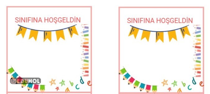 SINIFINA HOŞGELDİN YAKA KARTLARI