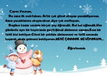 öğretmeninden mektup var