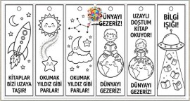 Kitap Ayracı Uzay Çalışması