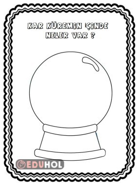 Kış mevsimi serbest etkinlik şablonu