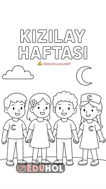 Kızılay Haftası boyama sayfaları