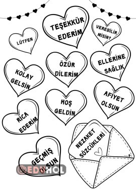 Nezaket ifadeleri pano