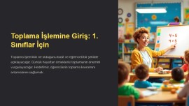 Toplama İşlemine Giriş: 1. Sınıflar İçin