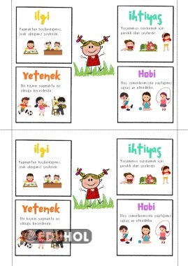 İlgi, ihtiyaç ve yeteneklerim